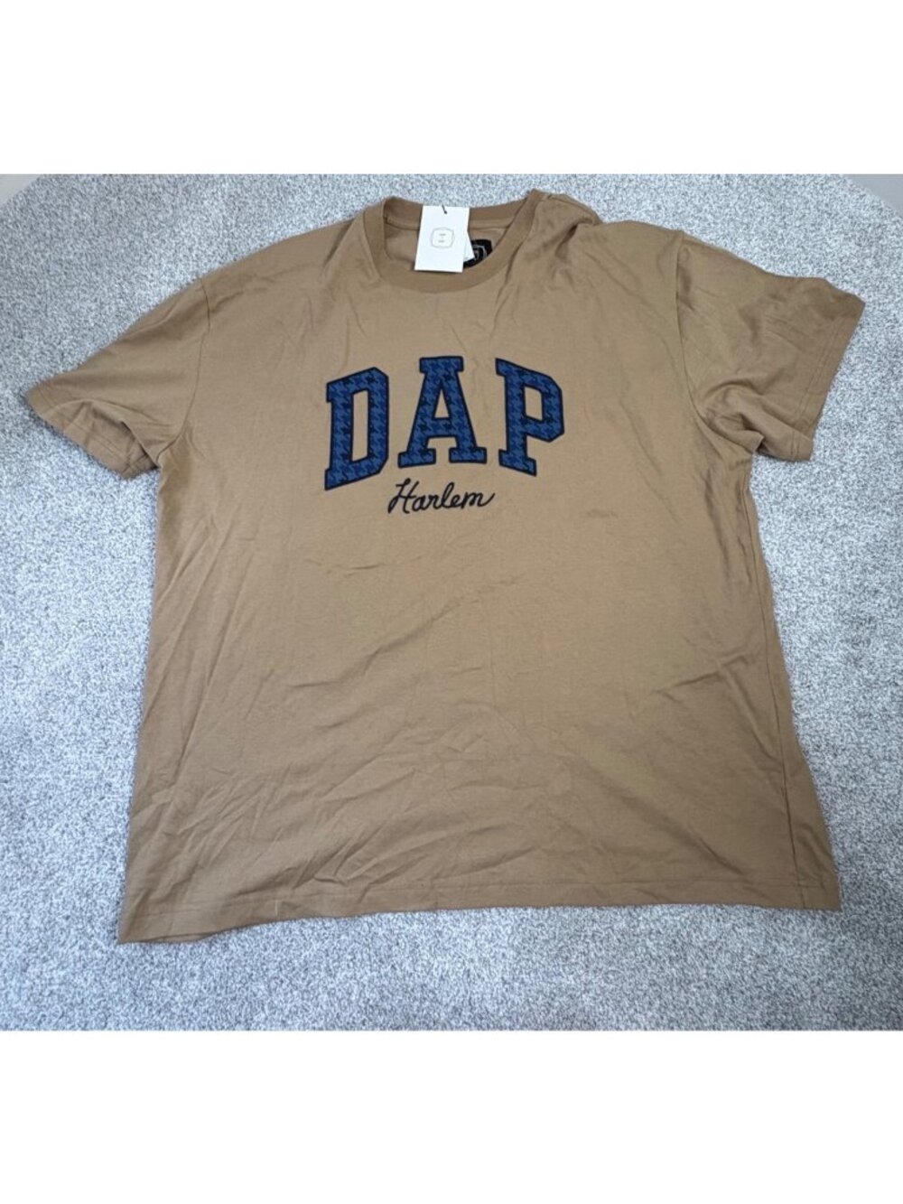 Gap x Dap Harlem Mens Brown T-Shirt XXL 100% Cotton Graphic Tee New
